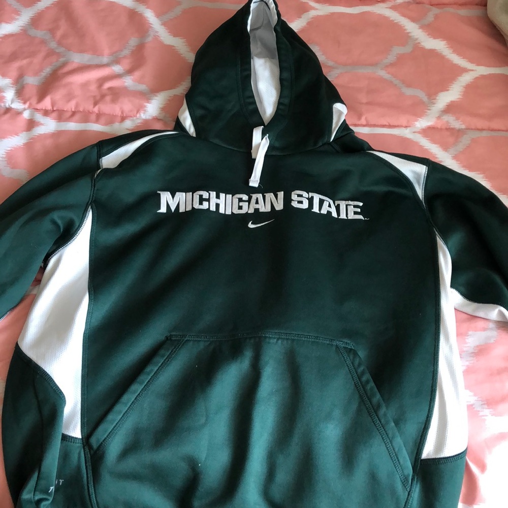 Green Nike sweatshirt